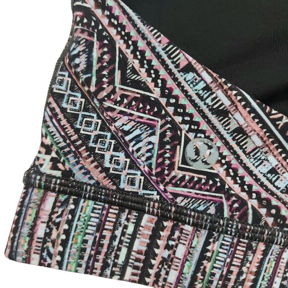 Lululemon Tribal Pace Energy Bra Womens 8 Pink Strappy Wireless Athleisure Gym - Picture 7 of 9
